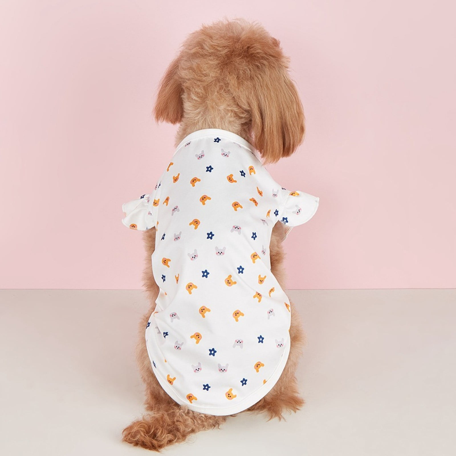 Pet Supplies Sale 2024 Summer Pet Clothes Rabbit Pattern Breathable