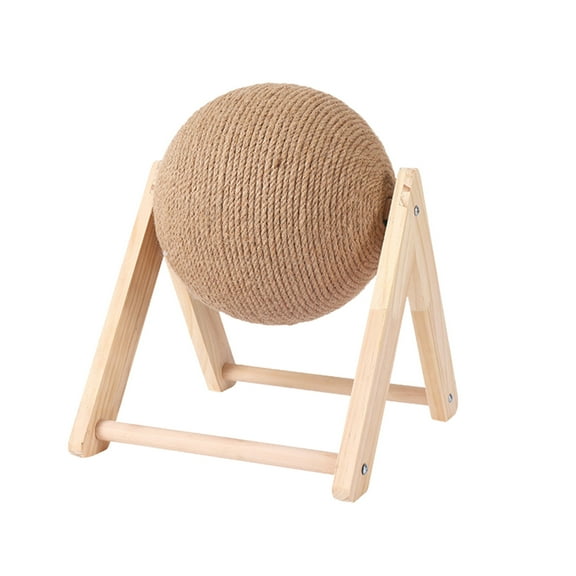Pet Supplies Scratching Board Toy Wooden Scratching Grinding Claw Hand Wrapped Sisal Rope Climbing Frame Scratching Post Pet Supplies