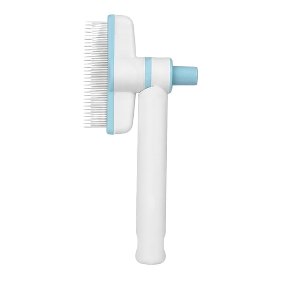 Smart Self Cleaning Flea Comb Brush with Stainless Steel Teeth for Dog and Cat Hair Removal