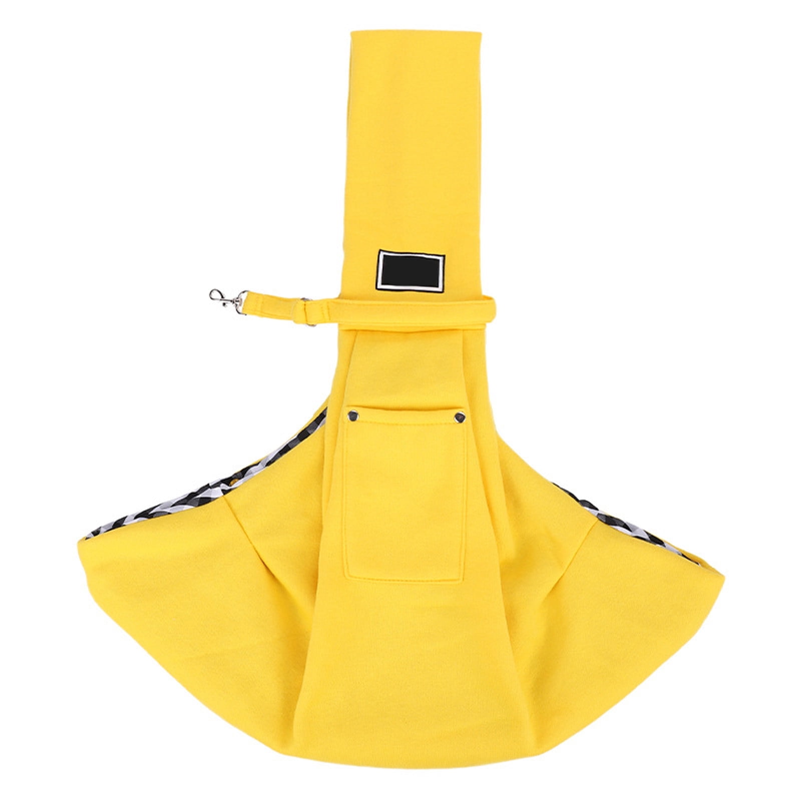Reversible Pet Sling with Storage Pocket Hands-Free Shoulder Tote for Small Dogs and Cats Comfortable Outdoor Walking Travel Harness