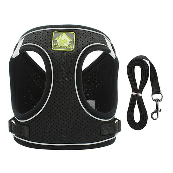 Pet Supplies, Soft Mesh Step-in Small Dog Leash Set Reflective Puppy Vest