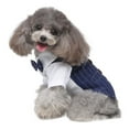 thumbnail image 1 of Pet Supplies Under $10, Pet clothes dog suit new product dog clothes double bow tie shirt vest, 1 of 7
