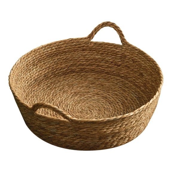 Pet Supplies Woven Dog Bed Round Shape Comfortable Small Pet Bed 1pc Ideal for Cats and Dogs Indoor Outdoor Use