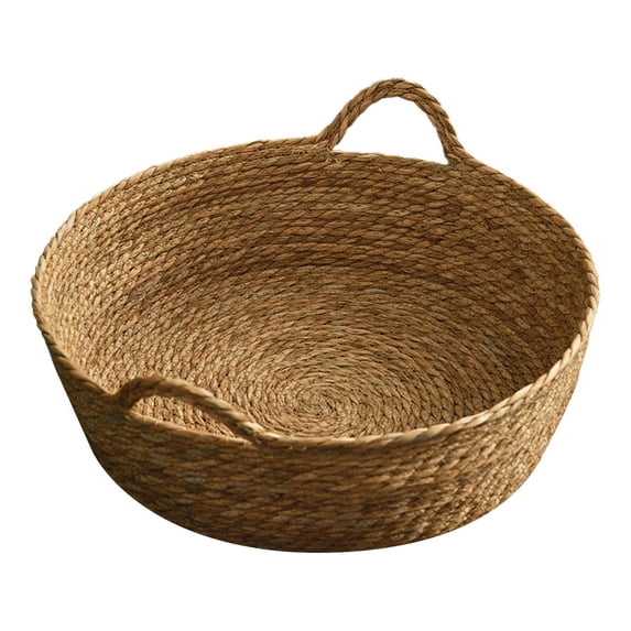 Pet Supplies Woven Dog Bed Round Shape Comfortable Small Pet Bed 1pc Ideal for Cats and Dogs Indoor Outdoor Use