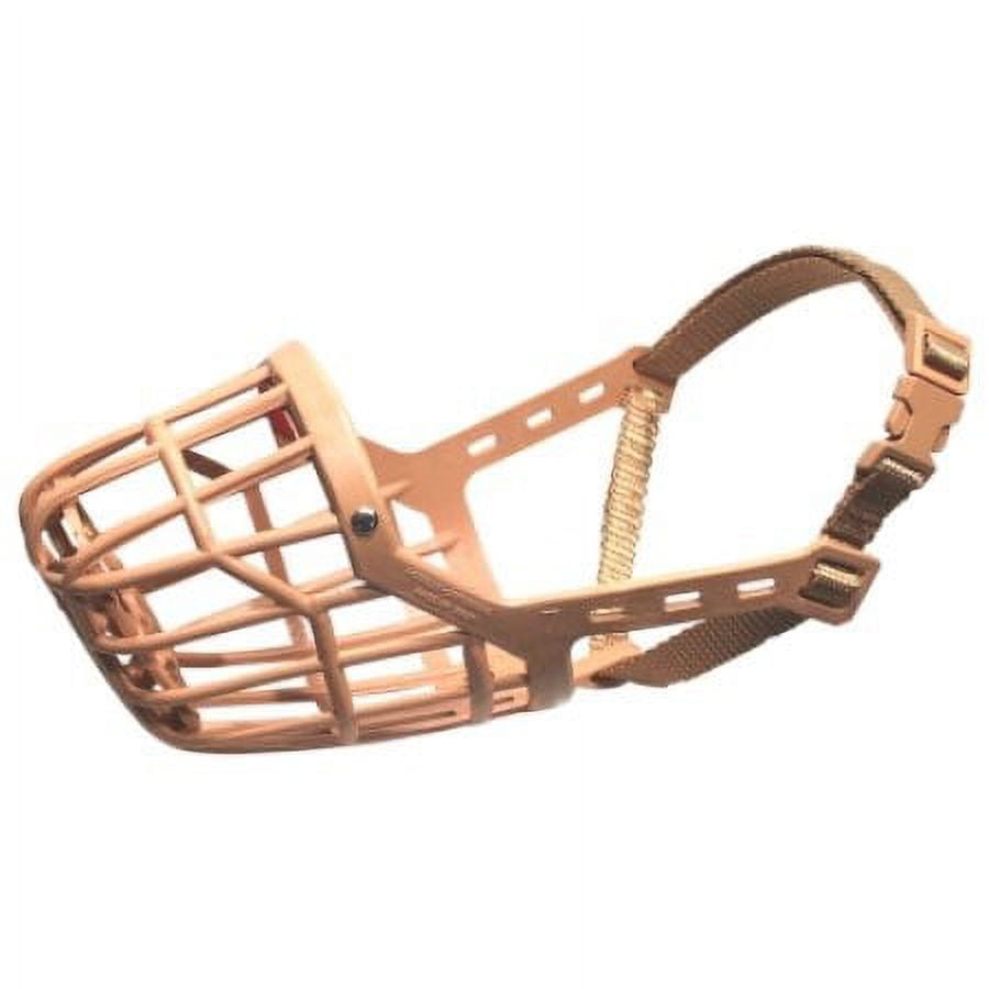 Pet Supply Imports Plastic Basket Dog Muzzle Size 6 Tan