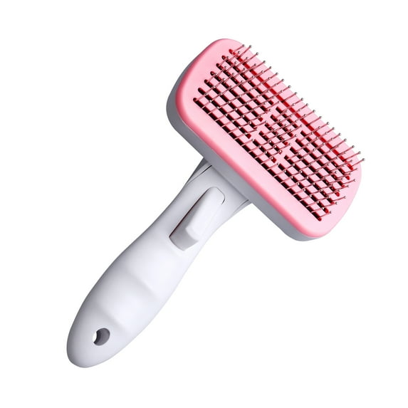 Pet Supply Self Cleaning Dog Brush & Cat Brush, Pet Grooming Brush and Comb Pet Hair Deshedding Brush Tool with Medium to Short Hair