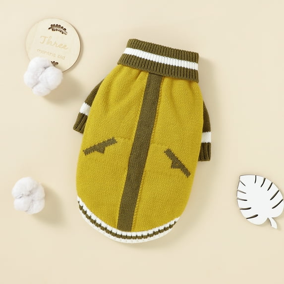 Pet Sweater Knit Long Sleeve Soft Pullover Dogs Cat Crochet Waistcoat Fashion Cute Bulldog Chihuahua Clothes Winter Autumn Warm