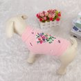 thumbnail image 1 of Pet Sweater Knitted Bulldog Chihuahua Clothing Cute Winter Autumn Warm Soft Dog Cat Crochet Waistcoat Fashion Embroidered Flower, 1 of 6