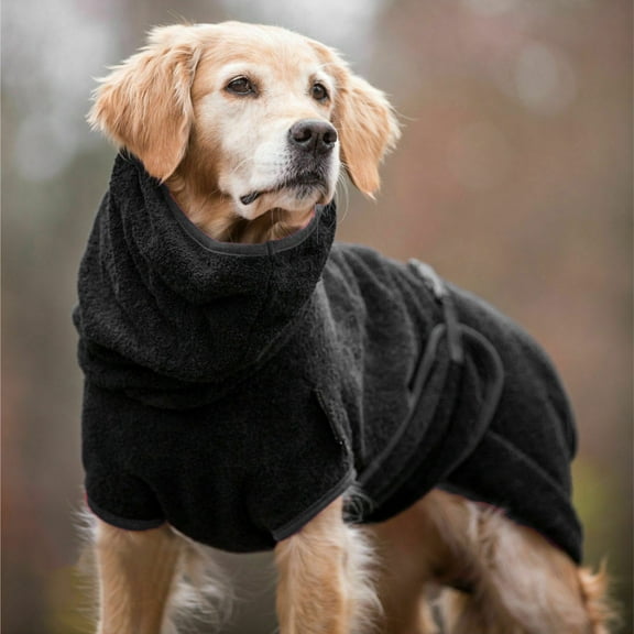 Pet Sweater for Autumn & Winter Cozy Thick Warm Clothing Supplies for Dogs & Cats Pet Apparel Black 2XL