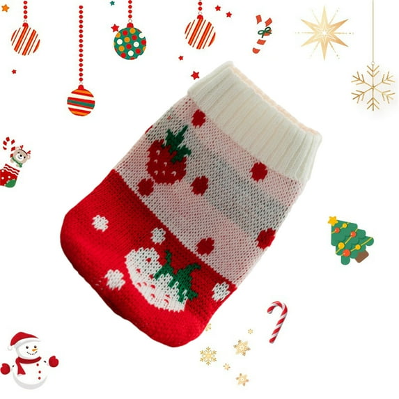 Pet Sweatshirt, Comfortable Cotton Blend Dog Shirt with Trendy Design, Everyday Wear for Puppies to Stay Warm & Stylish Red 12