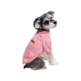 thumbnail image 1 of Pet Sweatshirt Size Small Fleece Lined Warm Dog Clothing for Fall Winter Seasons Cozy Wool Blend Sweater for Small Dogs Indoor Outdoor Comfort Classic Pullover Pink-Size S, 1 of 6