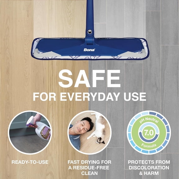 Pet System Bundle for Cats - Premium Floor Cleaning Tool with Microfiber Mop, Sweeping Pad & Floor Cleaner