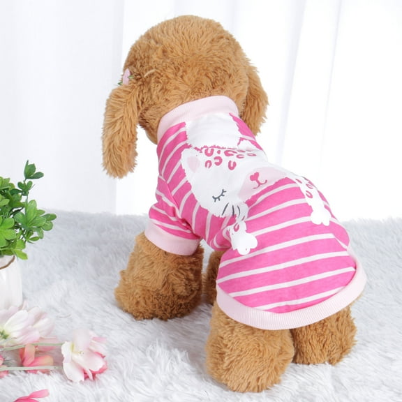 Pet T Shirt Spring Fall Dog Puppy Small Pet Cat Apparel Clothes Vest Tops Clothing Printed, M #11