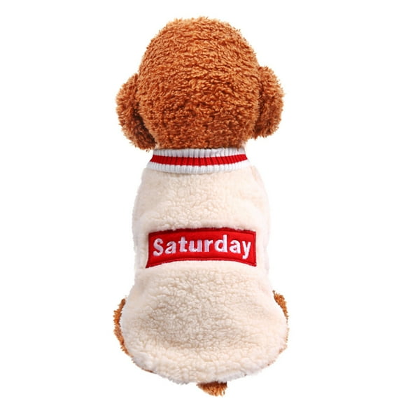 Pet T-Shirt for Autumn Winter Velvet Lamb Design Clothing for Cats Dogs Cozy Fabric Pet Apparel for Seasonal Wear