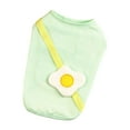 thumbnail image 1 of Pet T-shirt Round Collar Breathable Cotton Egg Print Pet Vest for Summer, 1 of 8