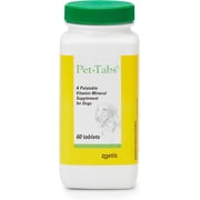 Pet-Tabs Dog Multivitamin 60 Count Chewable Tablets 17 Vitamins Liver Flavor