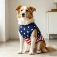 thumbnail image 1 of Pet Tank Top with American Flag Design Patriotic Star-and-Stripes Mesh Sleeveless Shirt Breathable Dog Clothing for Summer USA 250th Anniversary 4th of July Independence Day Memorial Day Party, 1 of 5