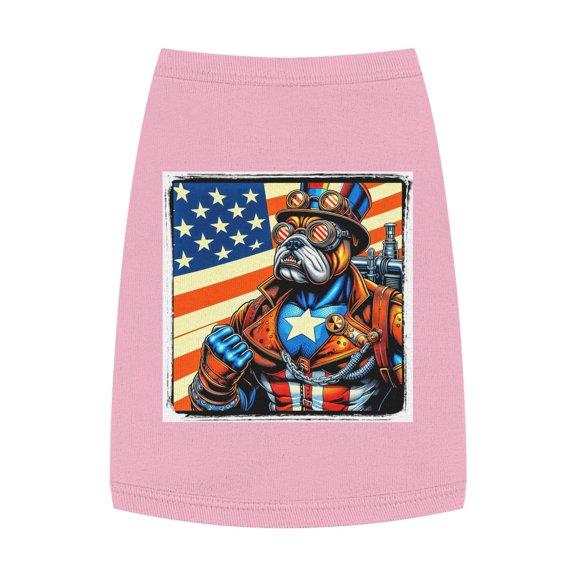 Pet Tank Top Bulldog American steampunk t shirt