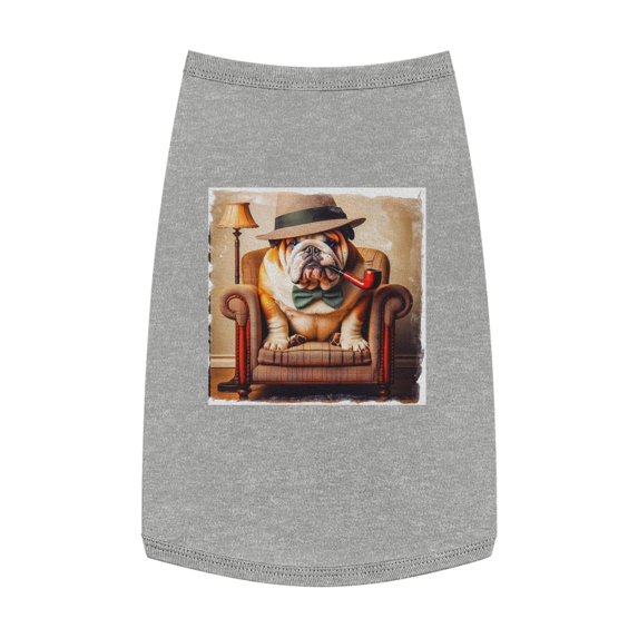 Pet Tank Top Bulldog cigar day t shirt