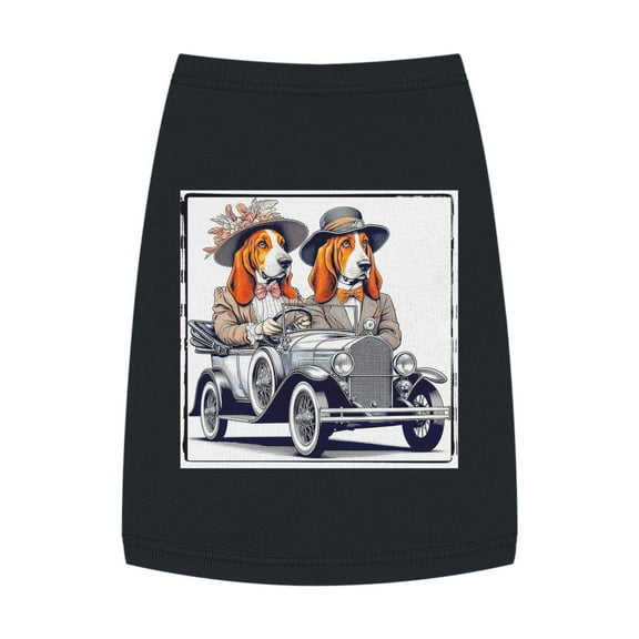 Pet Tank Top Wacky Basset Hound