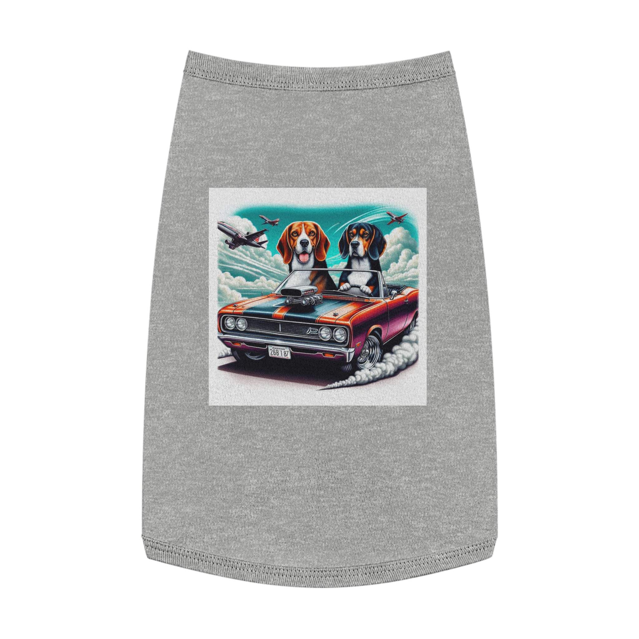 Pet Tank Top Wacky Beagle Dogs In Race Car - Walmart.com