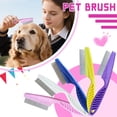 thumbnail image 1 of Pet Tear Stain Remover Comb Fine Tooth Stainless Steel Grooming Brush for Dogs and Cats Eye Cleaning Tool Multifunctional Massage Shedding Comb Portable White, 1 of 7