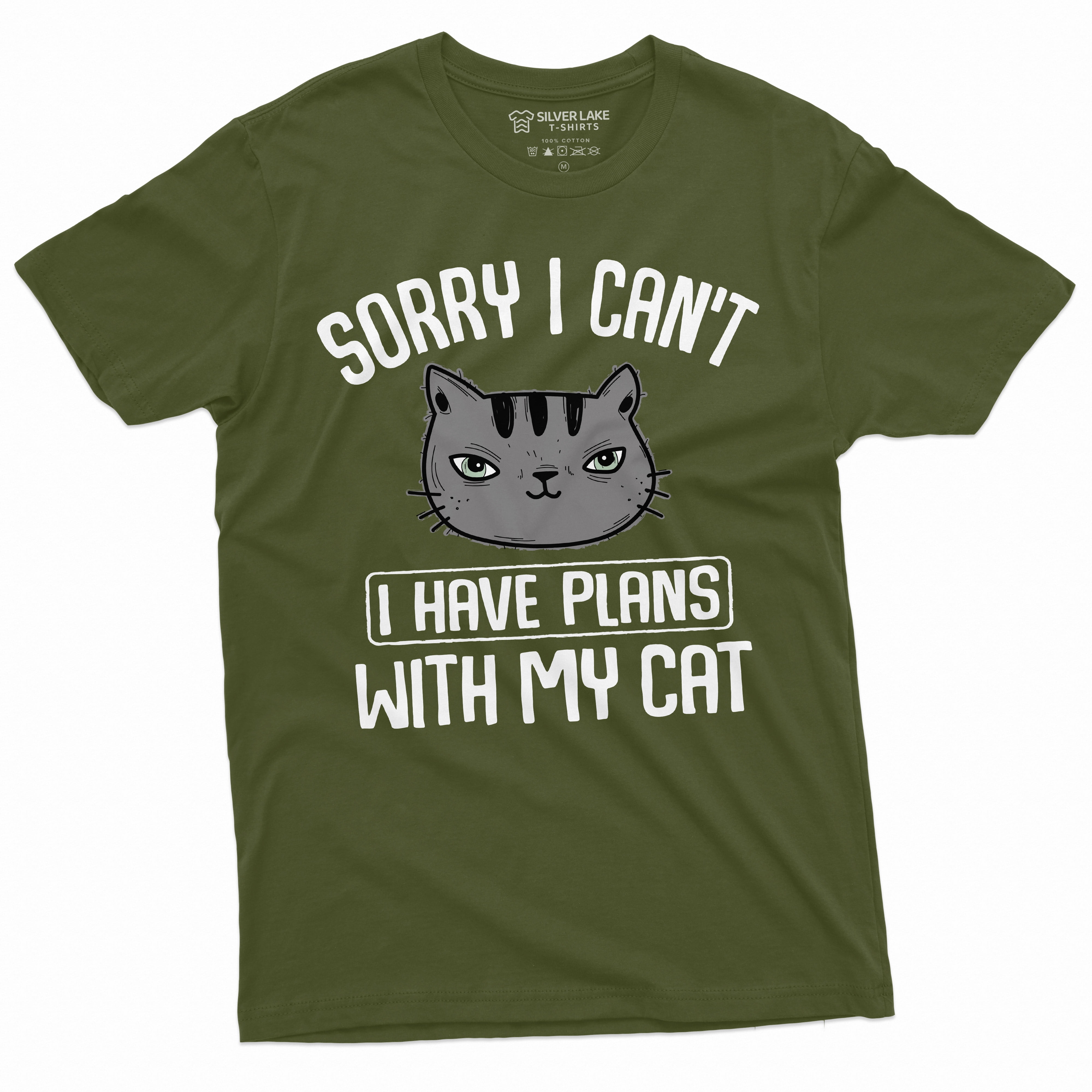 Pet Tee Sorry I Cant I Have Plans With My Cat Funny Pet-Lover Cat