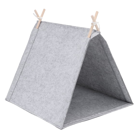 Pet Teepee Tent for Cats and Dogs, Detachable & Washable Enclosed House, 14.17" x 15.75" x 16.93" / 36 x 40 x 43 cm