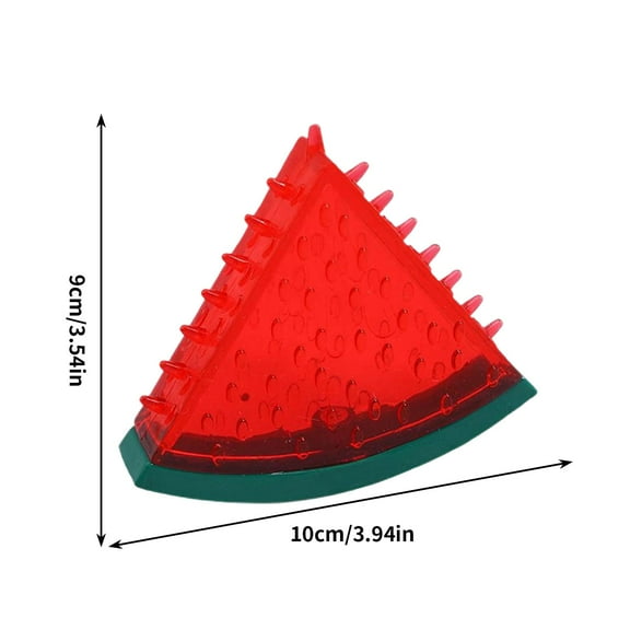 Pet Teether Cooling Chew Toys, Freezable Teething Toy, Watermelon Shape Freeze Interactive, Training Tools for Small and Medium Dogs Red