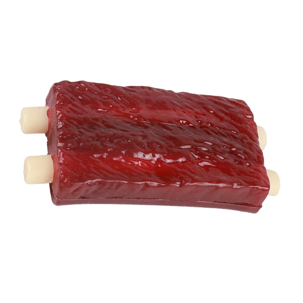 Pet Teething Stick Lifelike Ribs Molar Toy Cat Chew Toys for Pleasure