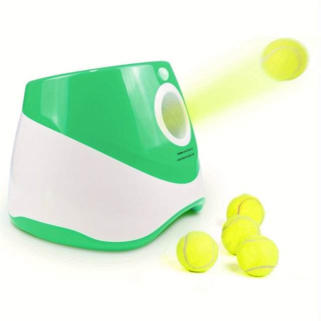 Pet Tennis Launcher Dog Toy, Ball Throwing Pinball Machine, Throwing