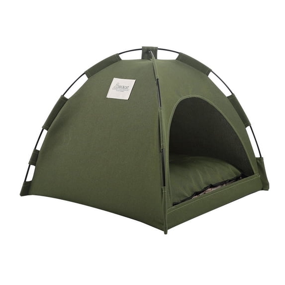 Pet Tent Bed Removable Cat Sofa Basket Canvas Semi-enclosed Cat House Dog Cave Hut Cat Sleeping Bed for Room Decor Pet Supplies