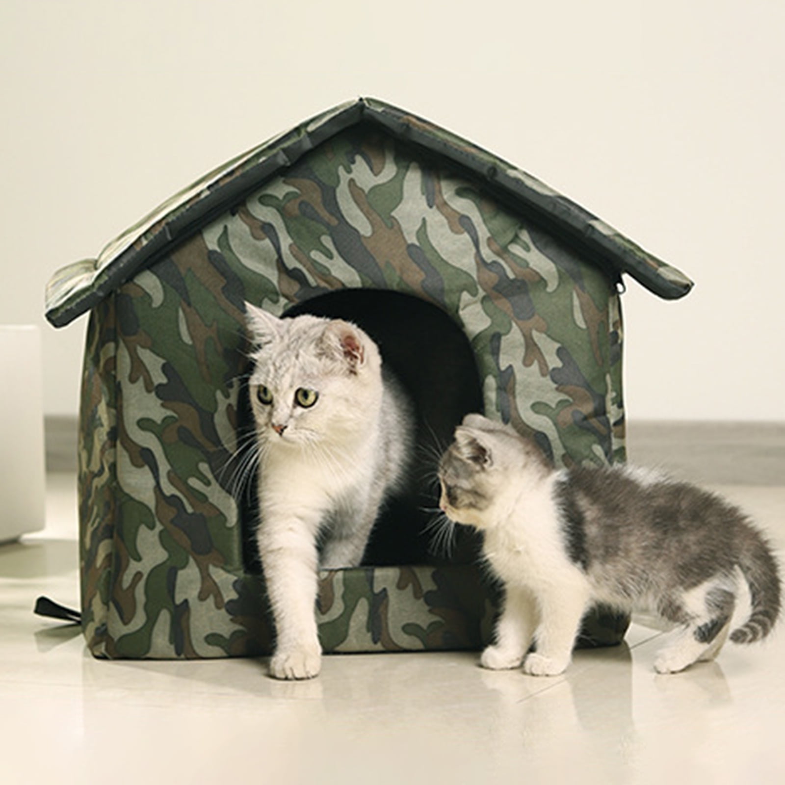 Pet Tent Bed for Cats/dogs Cat House Rainproof Waterproof Comfortable Warm Cats Sleeping Tent Cave Dogs Kennels Outdoor , Medium