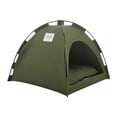 thumbnail image 1 of Pet Tent for Cats and Small Dogs - Portable Foldable Breathable Outdoor Pet House with Removable Cushion - Indoor Cat Hideaway Bed with Mesh Windows for Travel Camping Home Use, 1 of 2