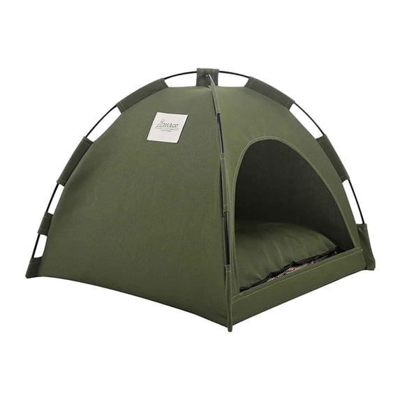 Pet Tent for Cats and Small Dogs - Portable Foldable Breathable Outdoor Pet House with Removable Cushion - Indoor Cat Hideaway Bed with Mesh Windows for Travel Camping Home Use