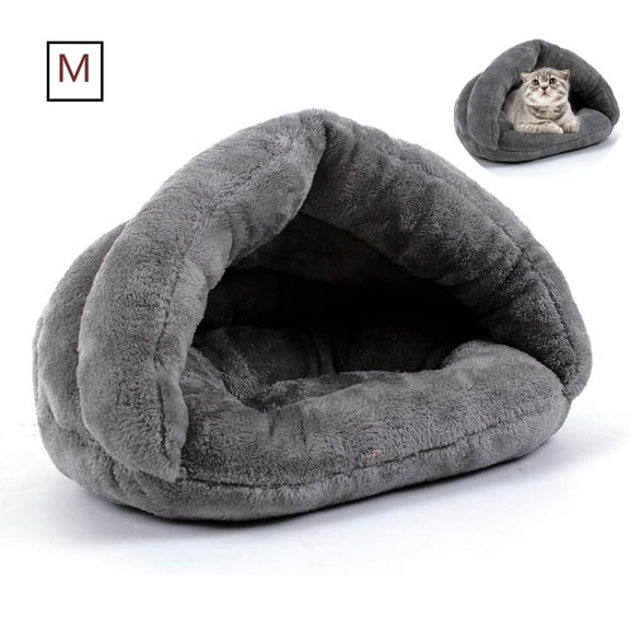 Pet Tent Cave Bed for Small Medium Puppies Kitty Dogs Cats Pets Sleeping Bag Thick Fleece Warm Soft Dog Bed Cuddler Burrow House Hole Igloo Nest Cozy Bed for Cat Puppy