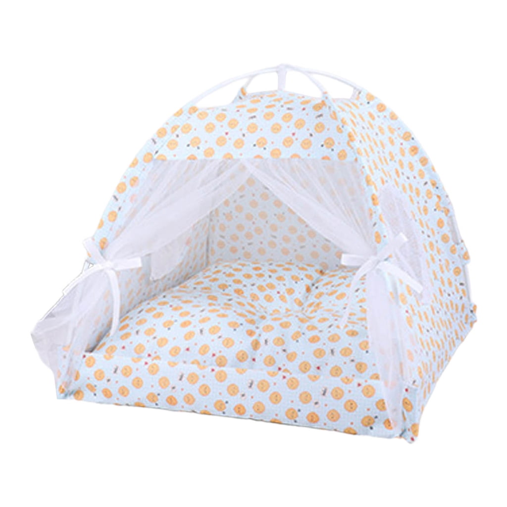 Pet Tent House Portable Removable Breathable Teepee Dogs Cats Indoor Outdoor Kennels for Camping