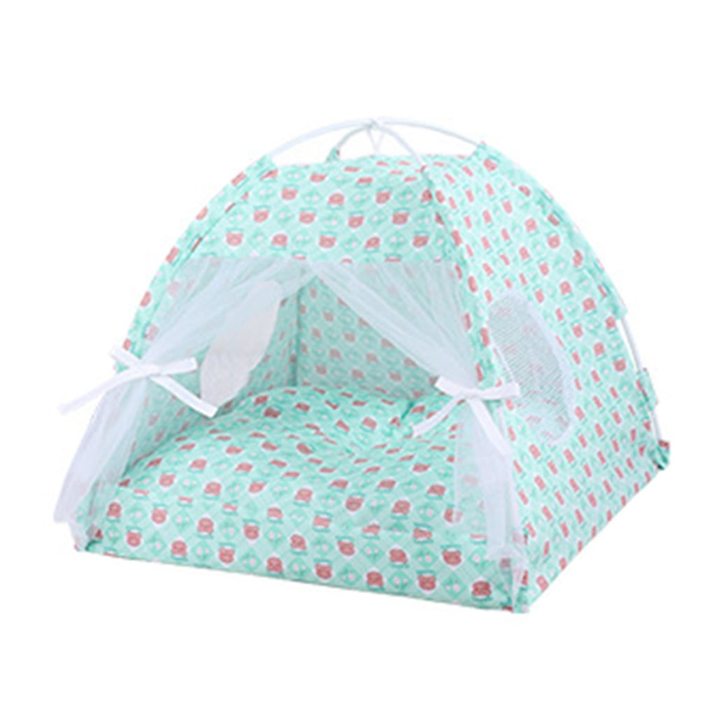Pet Tent House Portable Removable Breathable Teepee Dogs Cats Indoor Outdoor Kennels for Camping