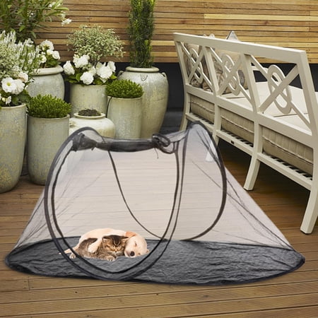 Pet Tent Houses Fence Foldable Cat Tent Playpen for Small Animals Cats Bunny 120cmx63cmx50cm