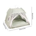 thumbnail image 1 of Pet Tent Pet Tent Portable Indoor Outdoor Pet House with Soft Cushion Breathable Pet Bed for Small Pets Cat Dog Guinea Pig Ferret All Season Use Cat Tent, 1 of 6