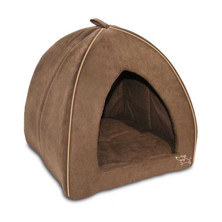 Pet Tent Soft Bed for Dog and Cat by Best Pet Supplies Beige Corduroy 16