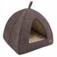 thumbnail image 1 of Pet Tent-Soft Bed for Dog and Cat by Best Pet Supplies - Brown Linen, 19" x 19" x H:19", 1 of 5