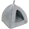 thumbnail image 1 of Pet Tent - Soft Bed for Dog and Cat by Best Pet Supplies - Gray Linen, 19" x 19" x H:19", 1 of 6