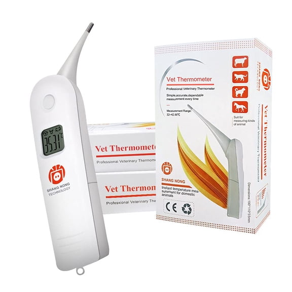 Pet Thermometer Dog Thermometer, Fast Digital Veterinary Thermometer, Pet Thermometer for Dogs, Cats, Horse,Cattle, Pigs,Birds, Sheep.C/F Switchable