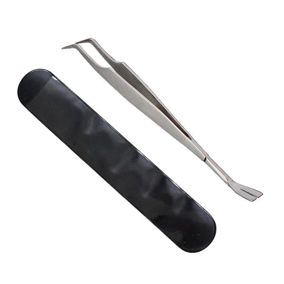 Pet Tick Remover Forceps, Stainless Steel Dual-Head Tool for Dogs and Cats, Compact for Travel and Home Use