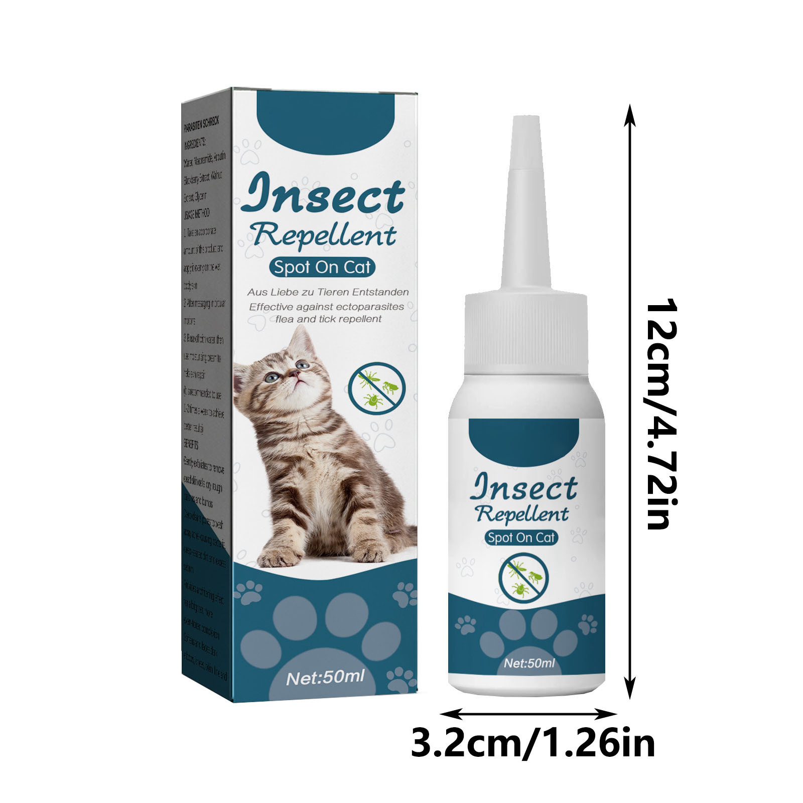 Pet Ticks Agent Cat Dog In Vitro Skin Cleanness Lice Tick Drops 50ml