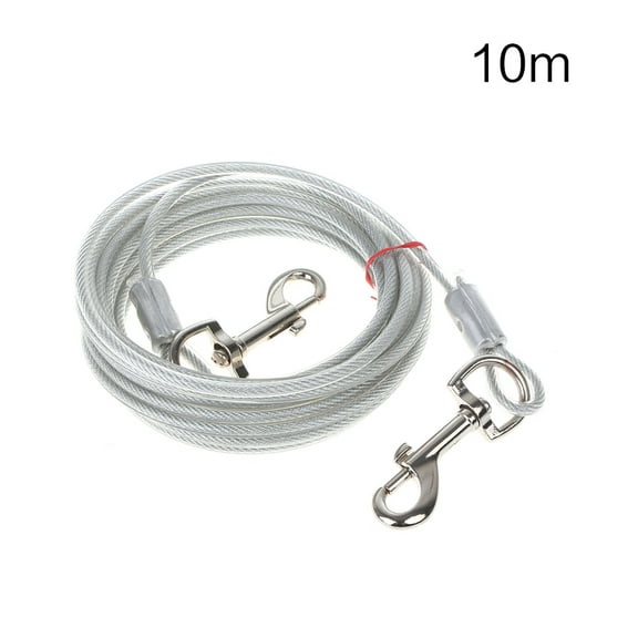 ✪ Pet Tie-out Leash Heavy Duty Steel Wire Metal Chain Dog Lead Line