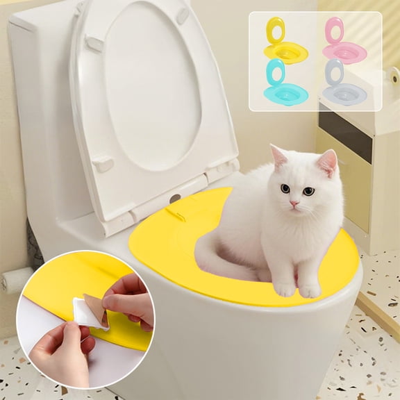 Pet Toilet Trainer, Cats Litter Box Sand Proof, Splash Proof, Odor Proof, Feces Proof, Modern Design, For Households, Train Cats To Use Human Toilet, Easy Clean, Safe Material TOPLIU
