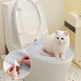 thumbnail image 1 of Pet Toilet Training System for Cats, Direct-to-Bowl Litter Box with Odor & Splash Proof Design & Non-Slip Suction Cups, 15.35x14.17in Gray, 1 of 6