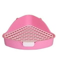 Pet Toilet Triangle Potty Trainer Hamster Cage Corner Toilet with